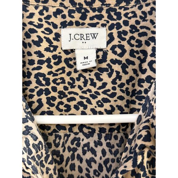 J.Crew Leopard Print Button-Down Shirt | Size M - Picture 3 of 4